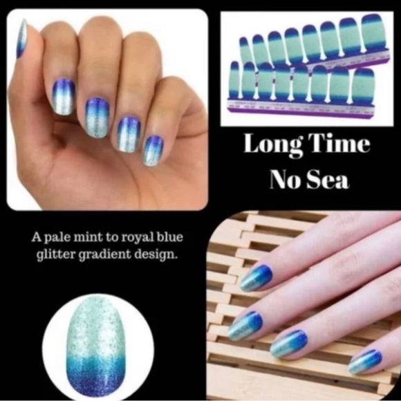 🌊✨ Color Street “Long Time No Sea” Nail Strips NEW 2 for $9 / 3+ $3 each - Picture 3 of 4